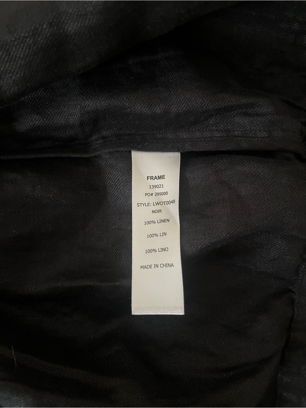 Frame Black Linen Jacket - Picture 7 of 8